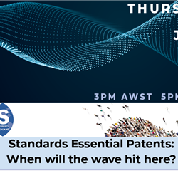 Standards Essential Patents: When will the wave hit here?